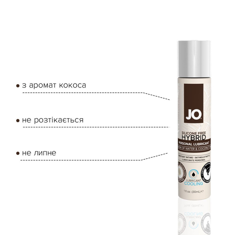 Лубрикант на комбинированной основе System JO SILICONE FREE HYBRID COOLING 30 мл Лубрикант на комбинированной основе System JO SILICONE FREE HYBRID COOLING 30 мл