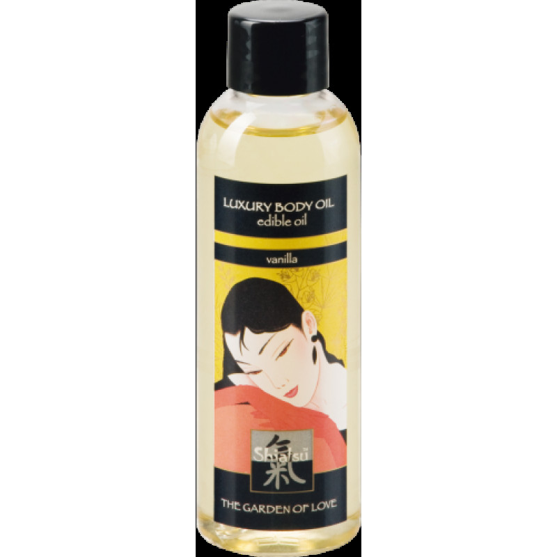 Їстівна олія для тіла Hot Shiatsu з ароматом Ванілі 100 мл Їстівна олія для тіла Hot Shiatsu з ароматом Ванілі 100 мл