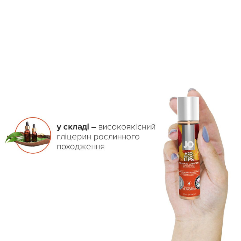 Лубрикант на водній основі System JO H2O PEACHY LIPS 30 мл Лубрикант на водній основі System JO H2O PEACHY LIPS 30 мл