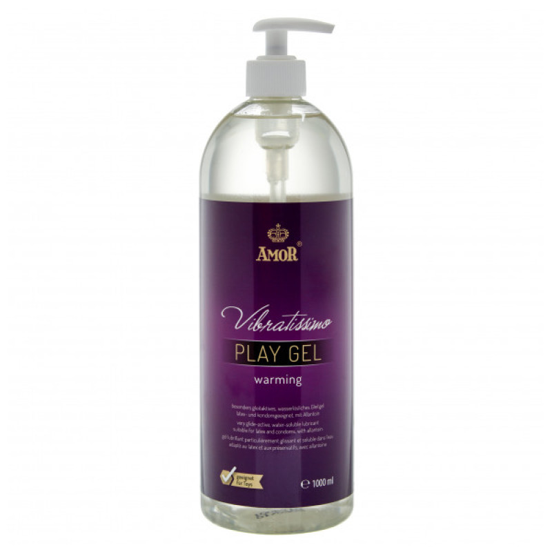 Лубрикант Amor Vibratissimo Play Gel warming 1000 мл Лубрикант Amor Vibratissimo Play Gel warming 1000 мл