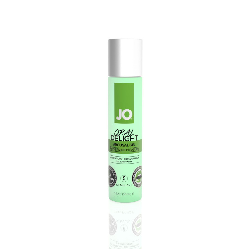 Збудливий гель для оральних ласк System JO ORAL DELIGHT PEPPERMINT PLEASURE 30 мл Збудливий гель для оральних ласк System JO ORAL DELIGHT PEPPERMINT PLEASURE 30 мл
