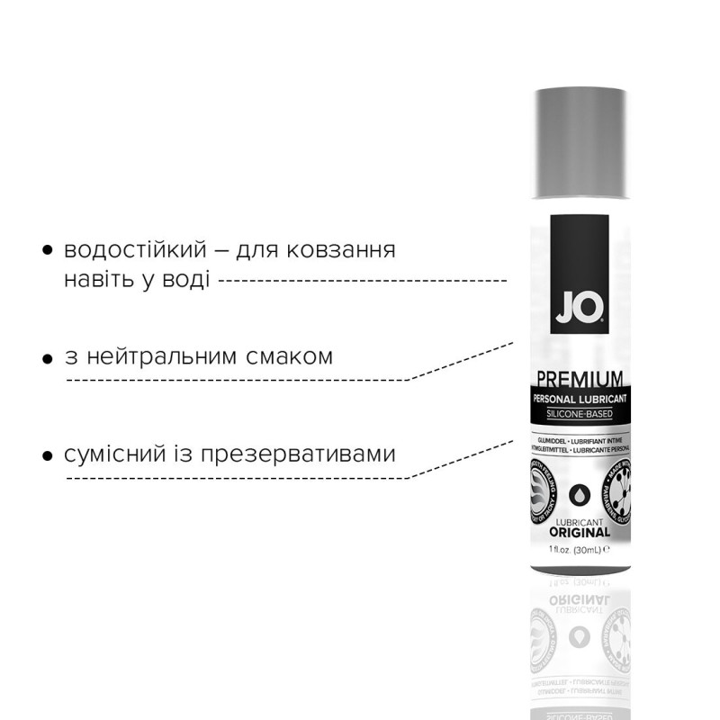 Лубрикант на силіконовій основі System JO PREMIUM ORIGINAL 30 мл Лубрикант на силіконовій основі System JO PREMIUM ORIGINAL 30 мл