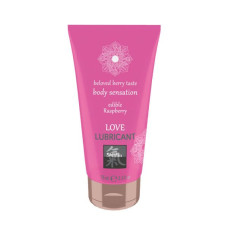 Съедобный лубрикант Hot SHIATSU Love Малина 75 мл