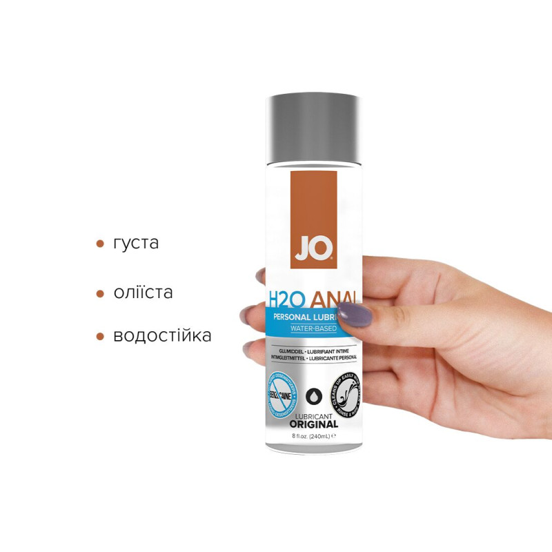 Лубрикант на силіконовій основі System JO ANAL PREMIUM ORIGINAL 240 мл Лубрикант на силіконовій основі System JO ANAL PREMIUM ORIGINAL 240 мл
