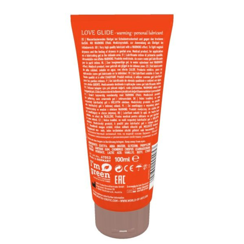 Согревающий лубрикант на водной основе Hot SHIATSU Love Glide WARMING 100 мл Согревающий лубрикант на водной основе Hot SHIATSU Love Glide WARMING 100 мл