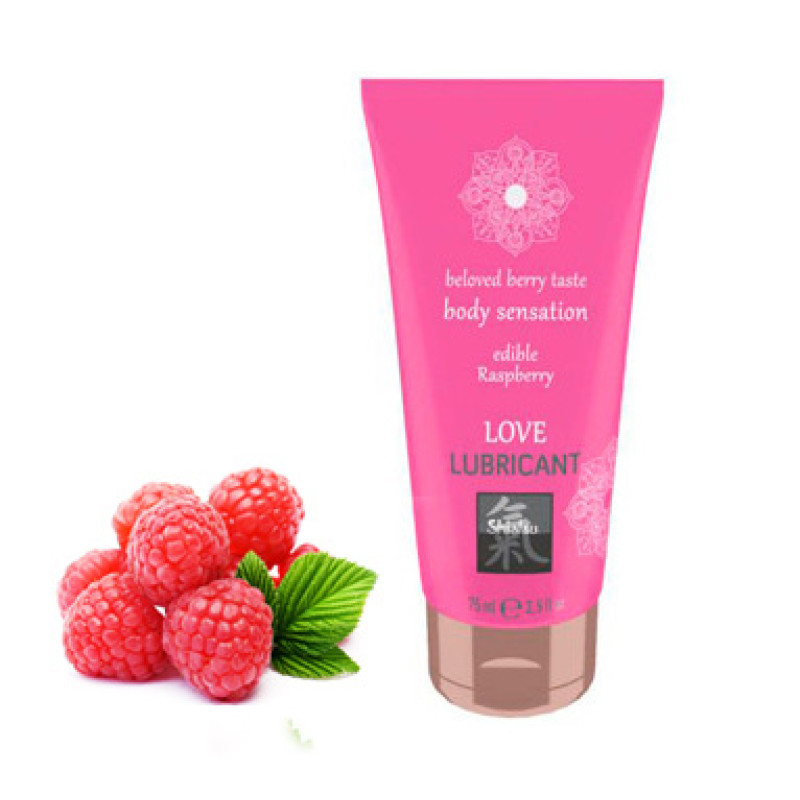 Съедобный лубрикант Hot SHIATSU Love Малина 75 мл Съедобный лубрикант Hot SHIATSU Love Малина 75 мл