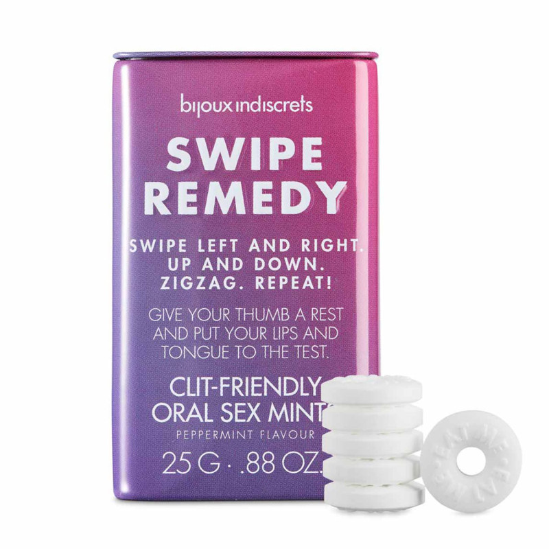 М'ятні цукерки Bijoux Indiscrets Swipe Remedy – clitherapy oral sex mints без цукру М'ятні цукерки Bijoux Indiscrets Swipe Remedy – clitherapy oral sex mints без цукру