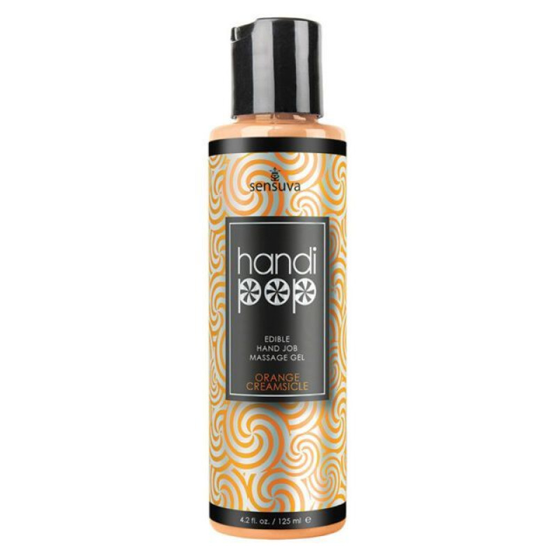 Смачний гель для мануальних та оральних ласок Sensuva Handipop Orange Creamsicle 125 мл Смачний гель для мануальних та оральних ласок Sensuva Handipop Orange Creamsicle 125 мл