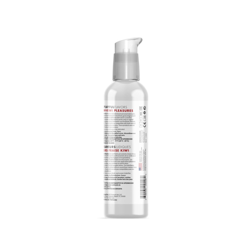 Лубрикант на водной основе Swiss Navy 4 in 1 Straw-Kiwi Pleasures 118 мл Лубрикант на водной основе Swiss Navy 4 in 1 Straw-Kiwi Pleasures 118 мл