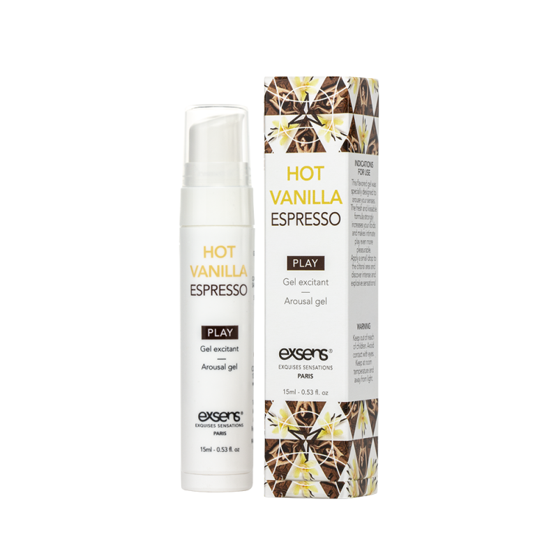 Стимулирующий гель EXSENS Kissable Hot Vanilla Espresso 15 мл Стимулирующий гель EXSENS Kissable Hot Vanilla Espresso 15 мл