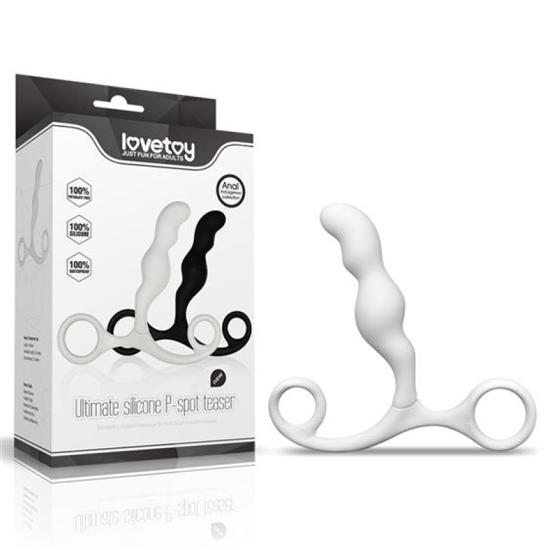 Масажер простати LoveToy Anal Indulgence Collection Ultimate Silicone PLoveToySpot Teaser White