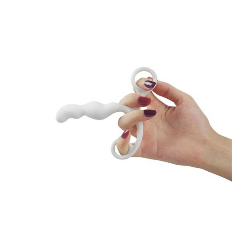 Масажер простати LoveToy Anal Indulgence Collection Ultimate Silicone PLoveToySpot Teaser White