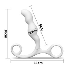 Масажер простати LoveToy Anal Indulgence Collection Ultimate Silicone PLoveToySpot Teaser White