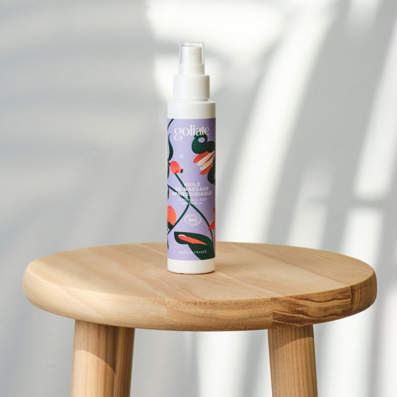 Массажное масло Goliate Huile De Massage Aphrodisiaque 100 мл, органическое, согревающий эффект