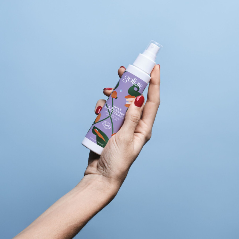 Массажное масло Goliate Huile De Massage Aphrodisiaque 100 мл, органическое, согревающий эффект