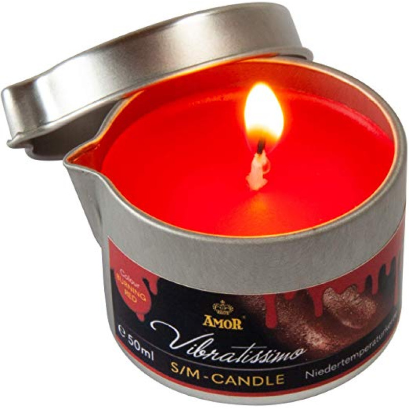 Массажная свеча Amor Vibratissimo Burning Red 50 мл