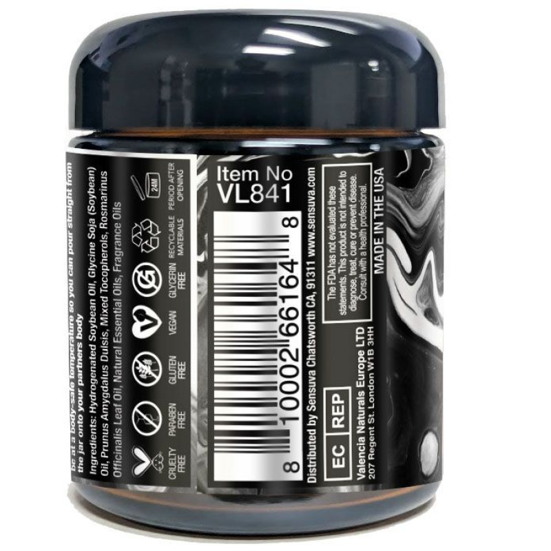 Массажная свеча Sensuva RO Dark Temptation Massage Oil Candle 113г