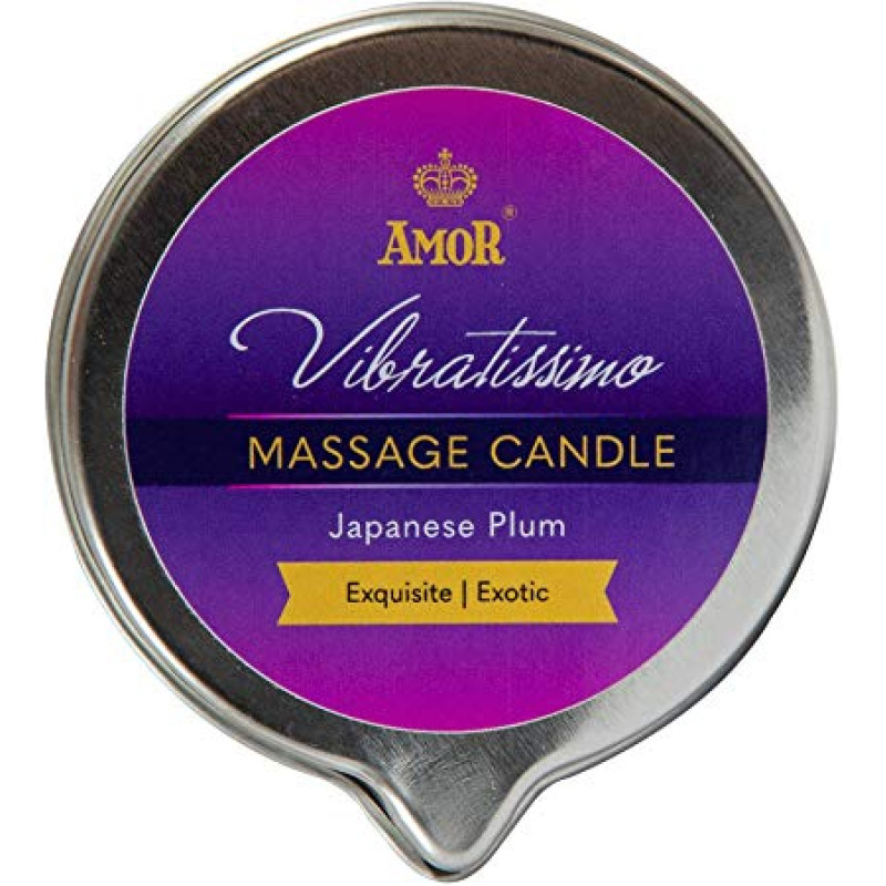 Массажная свеча Amor Vibratissimo Japanese Plum, 100 мл