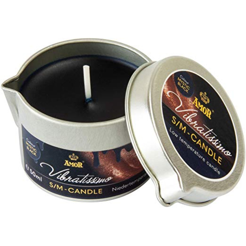 Массажная свеча Amor Vibratissimo Mystic Black, 50 мл