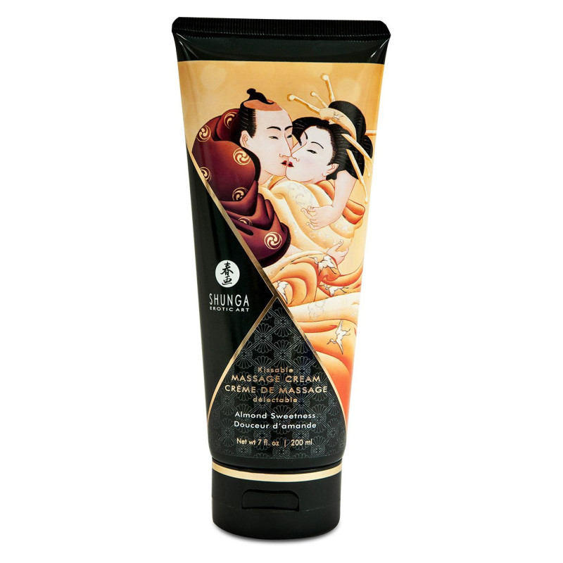 Съедобный массажный крем Shunga Kissable Massage Cream Almond Sweetness 200 мл Съедобный массажный крем Shunga Kissable Massage Cream Almond Sweetness 200 мл