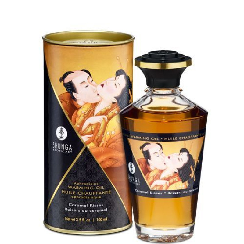 Олія Shunga Aphrodisiac Warming Oil Caramel Kisses 100 мл Олія Shunga Aphrodisiac Warming Oil Caramel Kisses 100 мл