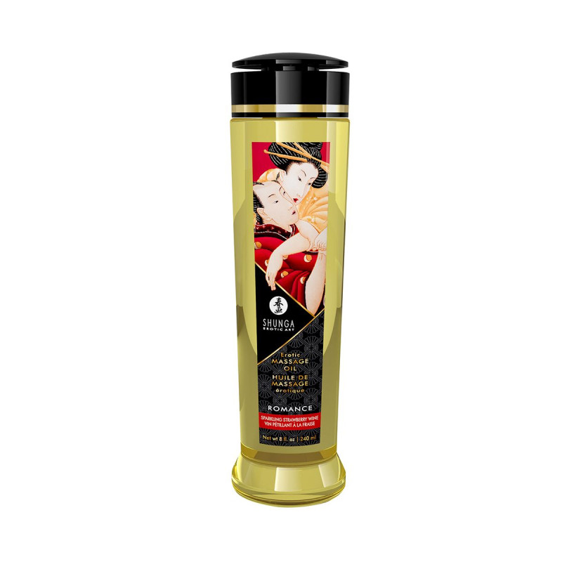Масажна олія Shunga Romance Sparkling Strawberry Wine 240 мл Масажна олія Shunga Romance Sparkling Strawberry Wine 240 мл