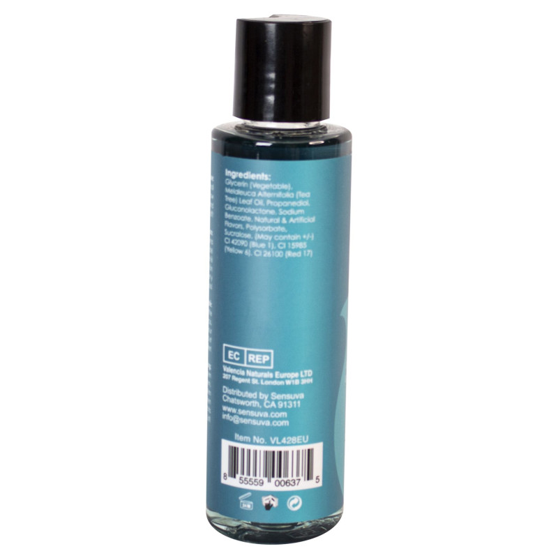 Зігрівальний масажний гель Sensuva Sizzle Lips Blueberry Ice Pop (125 мл), без цукру, їстівний Зігрівальний масажний гель Sensuva Sizzle Lips Blueberry Ice Pop (125 мл), без цукру, їстівний