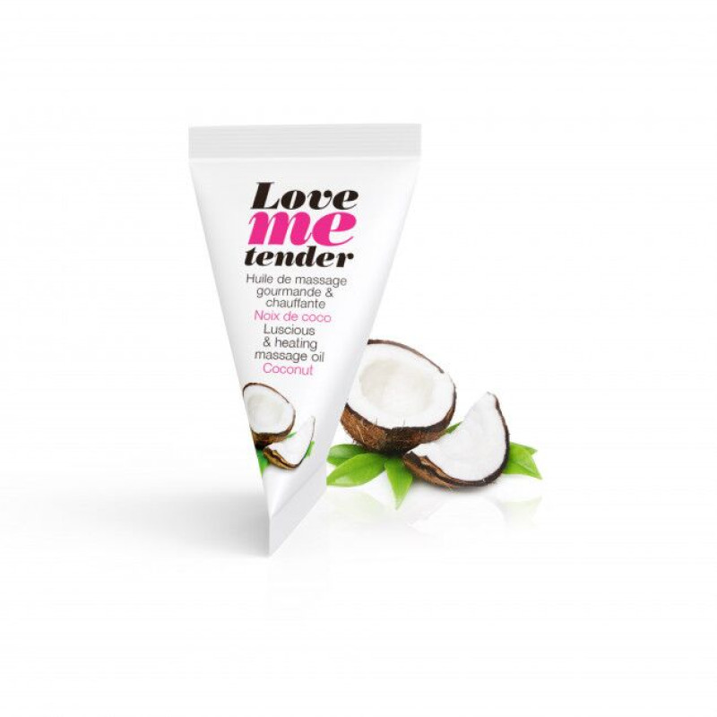 Розігріваюча масажна олія Love To Love LOVE ME TENDER Coconut 10 мл Розігріваюча масажна олія Love To Love LOVE ME TENDER Coconut 10 мл
