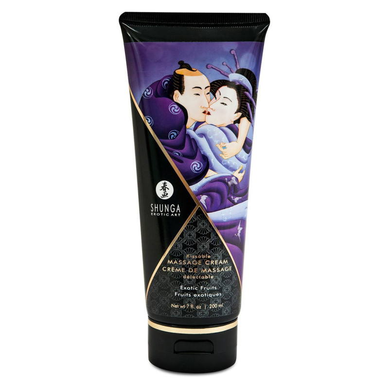 Їстівний масажний крем Shunga Kissable Massage Cream Exotic Fruits 200 мл Їстівний масажний крем Shunga Kissable Massage Cream Exotic Fruits 200 мл