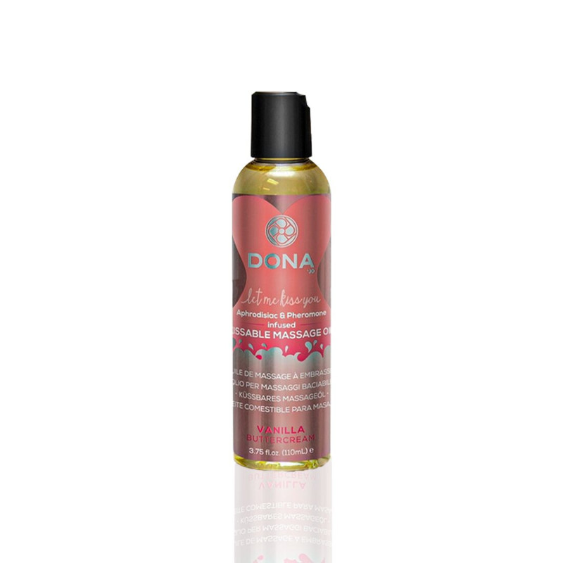 Массажное масло DONA Kissable Massage Oil Vanilla Buttercream 110 мл Массажное масло DONA Kissable Massage Oil Vanilla Buttercream 110 мл