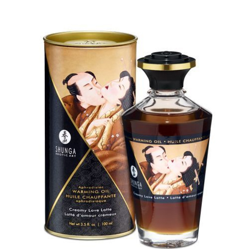 Олія Shunga Aphrodisiac Warming Oil Creamy Love Latte 100 мл Олія Shunga Aphrodisiac Warming Oil Creamy Love Latte 100 мл