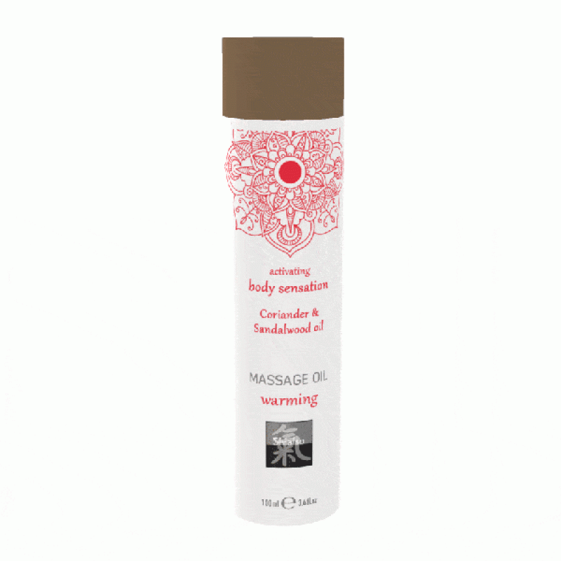 Розігріваюча масажна олія Hot SHIATSU warming Коріандр та Сандалове дерево 100 мл Розігріваюча масажна олія Hot SHIATSU warming Коріандр та Сандалове дерево 100 мл