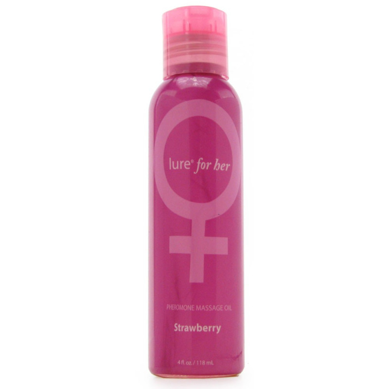 Массажное масло Topco Sales Lure for Her Pheromone Massage Oil Strawberry 118 мл Массажное масло Topco Sales Lure for Her Pheromone Massage Oil Strawberry 118 мл