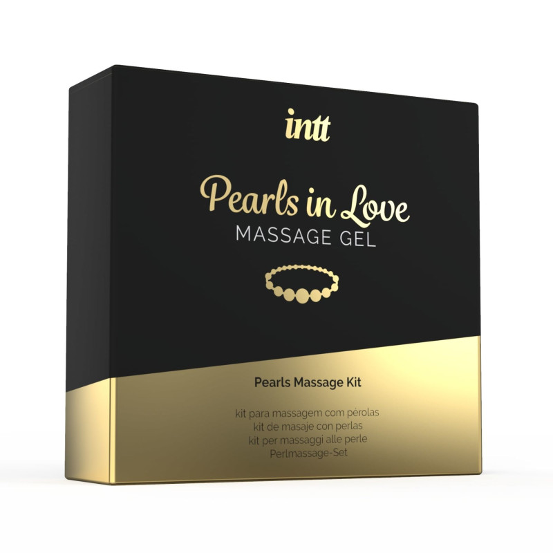 Набор для жемчужного массажа Intt Pearls in Love: ожерелье и силиконовый массажный гель 15 мл Набор для жемчужного массажа Intt Pearls in Love: ожерелье и силиконовый массажный гель 15 мл