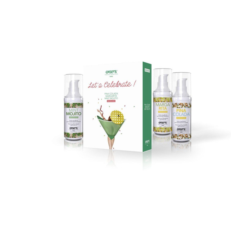 Набор массажных масел EXSENS Lets Celebrate (3 по 30 мл) Набор массажных масел EXSENS Lets Celebrate (3 по 30 мл)