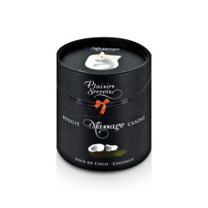 Массажная свеча Plaisirs Secrets Coconut (80 мл) подарочная упаковка, керамическая посуда