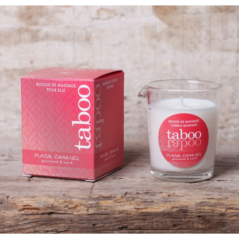 Масажна свічка Ruf TABOO PLAISIR CHARNEL 60 мл Масажна свічка Ruf TABOO PLAISIR CHARNEL 60 мл