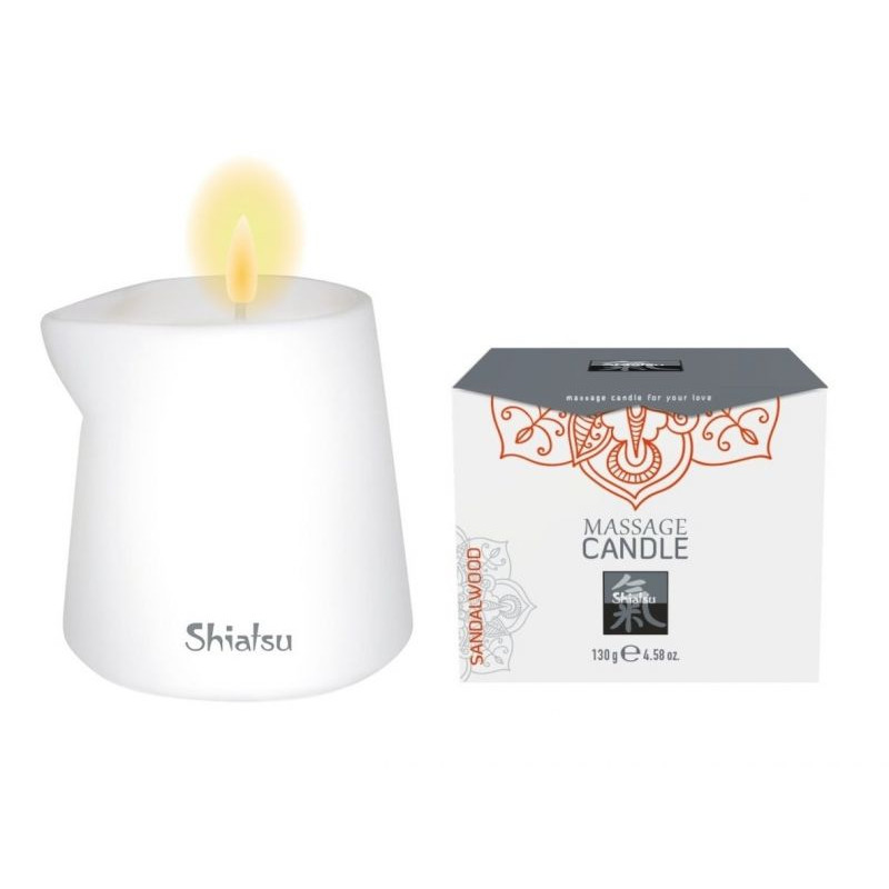 Свеча для массажа Hot SHIATSU Сандаловое Дерево 130 мл Свеча для массажа Hot SHIATSU Сандаловое Дерево 130 мл