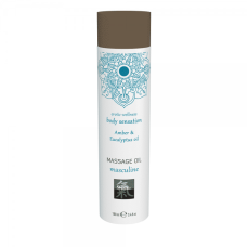 Масажна олія Hot SHIATSU masculine Бурштин та Евкаліпт 100 мл