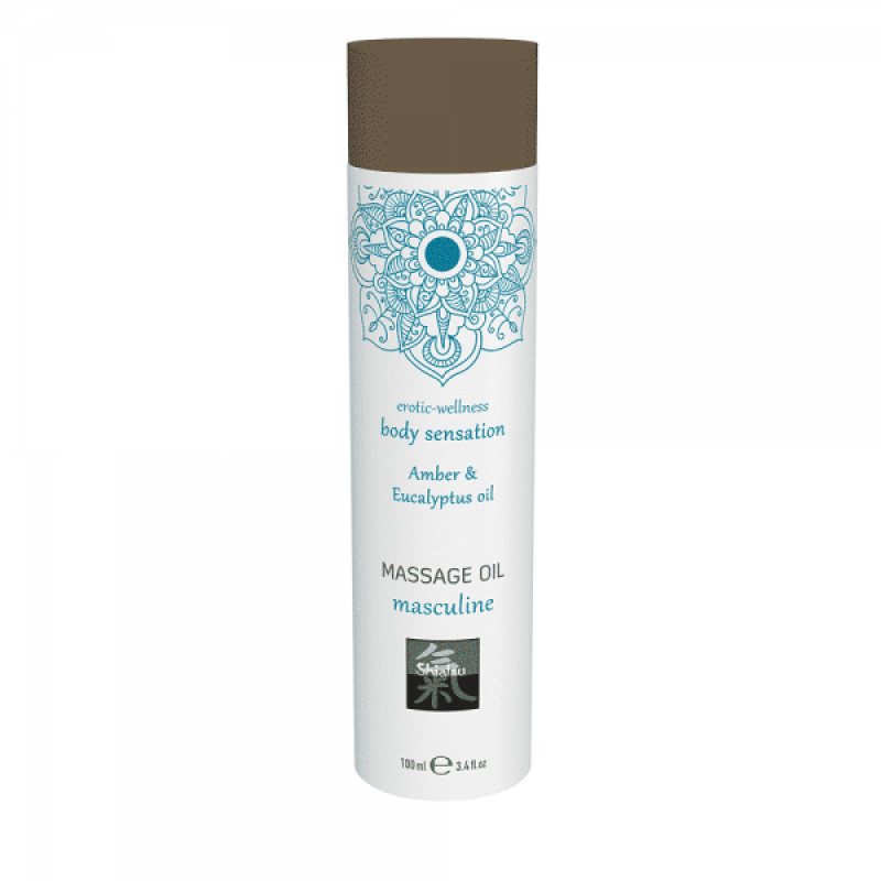 Масажна олія Hot SHIATSU masculine Бурштин та Евкаліпт 100 мл Масажна олія Hot SHIATSU masculine Бурштин та Евкаліпт 100 мл