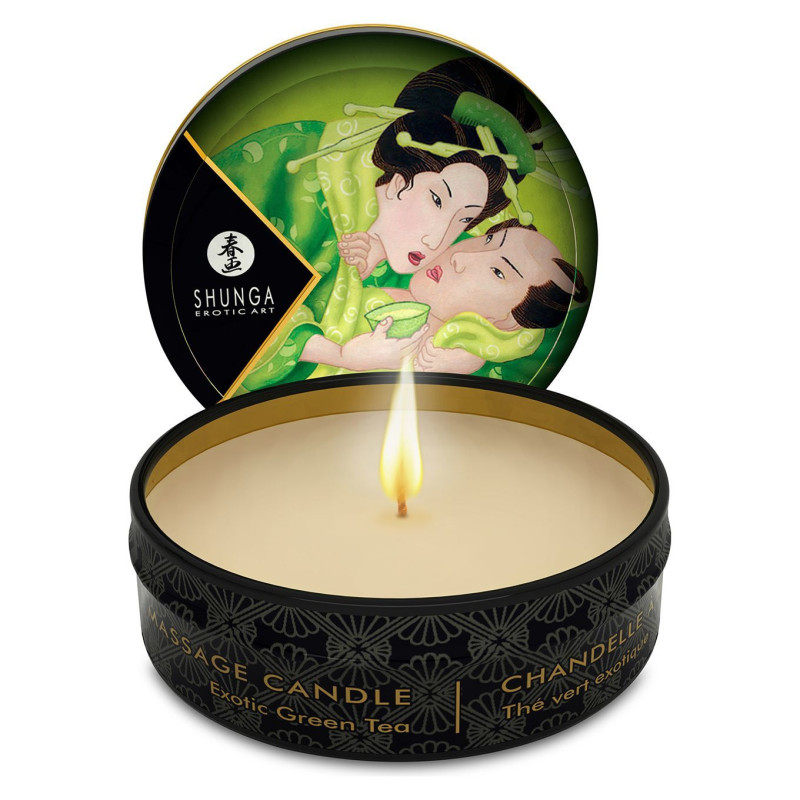 Массажная свеча Shunga Mini Massage Candle Exotic Green Tea 30 мл Массажная свеча Shunga Mini Massage Candle Exotic Green Tea 30 мл