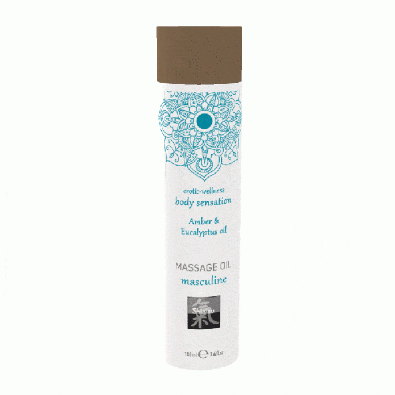 Масажна олія Hot SHIATSU masculine Бурштин та Евкаліпт 100 мл Масажна олія Hot SHIATSU masculine Бурштин та Евкаліпт 100 мл