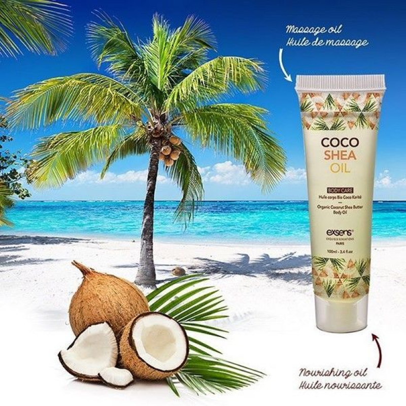 Органическое кокосовое масло Карите Ши для тела EXSENS Coco Shea Oil 100 мл Органическое кокосовое масло Карите Ши для тела EXSENS Coco Shea Oil 100 мл
