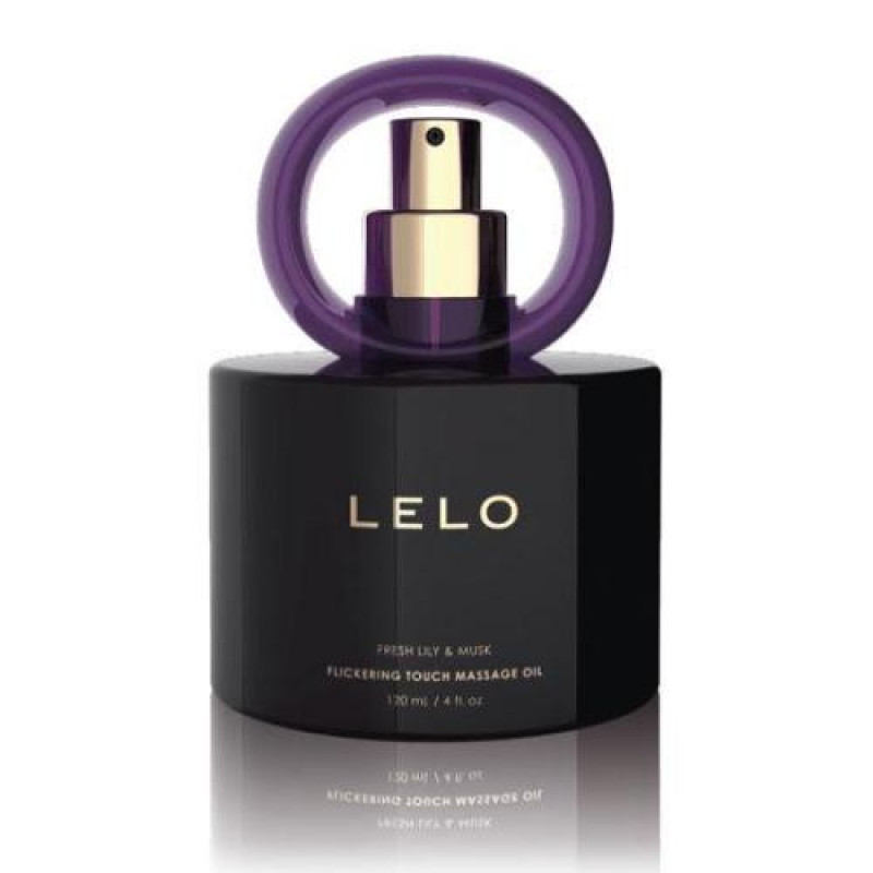 Масажна олія Lelo з частинками золота Fresh Lily & Musk 120 мл