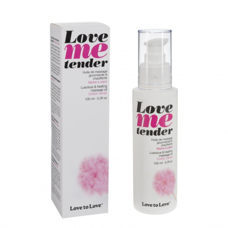 Масажна олія Love To Love Love me tender Cotton candy (100 мл) Масажна олія Love To Love Love me tender Cotton candy (100 мл)
