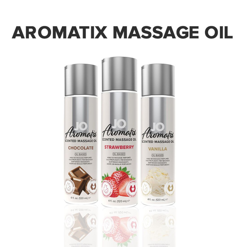 Натуральное массажное масло JO Aromatix Massage Oil Strawberry 120 мл Натуральное массажное масло JO Aromatix Massage Oil Strawberry 120 мл