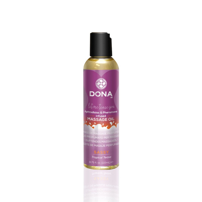 Масажна олія DONA Massage Oil SASSY TROPICAL TEASE 110 мл Масажна олія DONA Massage Oil SASSY TROPICAL TEASE 110 мл