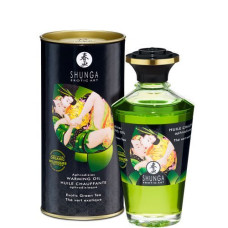 Органічне нагрівальне масло Shunga Aphrodisiac Warming Oil Exotic green tea 100 мл
