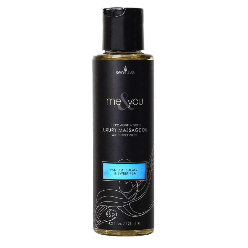 Массажное масло Sensuva Me & You Vanilla, Sugar & Sweet Pea с феромонами 125 мл Массажное масло Sensuva Me & You Vanilla, Sugar & Sweet Pea с феромонами 125 мл