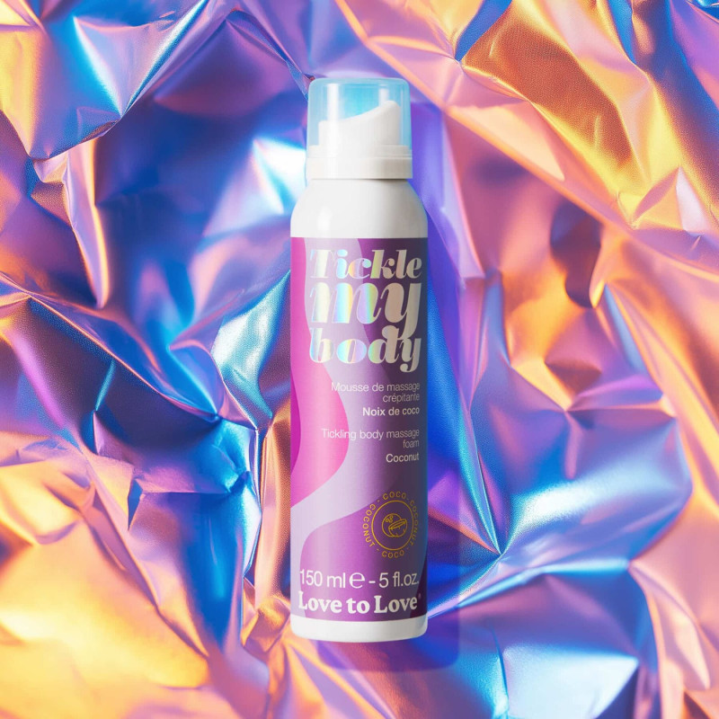 Массажная пена Love To Love Tickle my body COCONUT (150 мл) увлажняющая